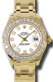Rolex Datejust Ladies 80298 wd Pearlmaster Yellow Gold