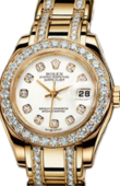 Rolex Datejust Ladies 80298 white mop d Pearlmaster Yellow Gold