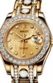 Rolex Datejust Ladies 80298 champagne d Pearlmaster Yellow Gold
