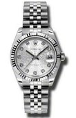 Rolex Datejust Ladies 178274 silver jubilee Steel and White Gold