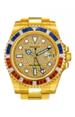 Rolex Часы Rolex GMT-Master II 116758SARU Pave 40mm Yellow Gold Jewellery