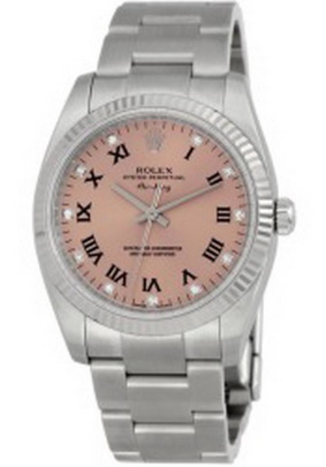 Rolex 114234 Pink D Oyster Perpetual Air-King 34mm Steel and White Gold - фото 1