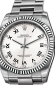 Rolex Oyster Perpetual 116034 White D 36 mm Steel and White Gold