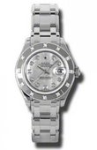 Rolex Datejust Ladies 80319 md Pearlmaster White Gold