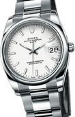 Rolex Часы Rolex Oyster Perpetual 115200 White Date Steel