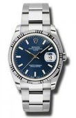 Rolex Oyster Perpetual 115234 blio Date Steel and White Gold