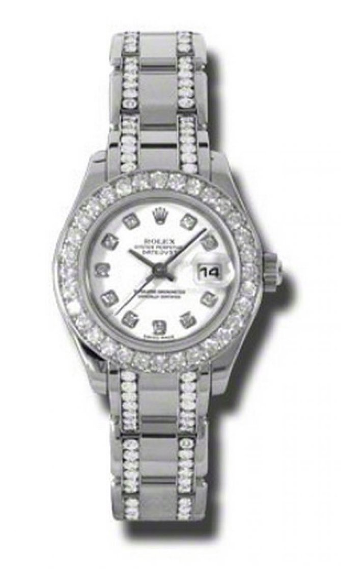 Rolex 80299.74949 wd Datejust Ladies Pearlmaster  White Gold - фото 1
