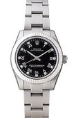 Rolex Oyster Perpetual 177234 Black D Steel and White Gold