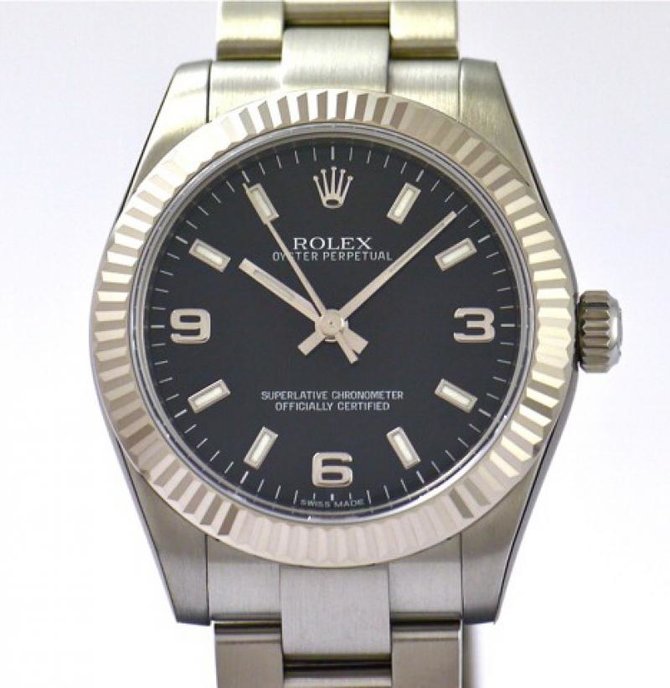 Rolex 177234 bkaio Oyster Perpetual Steel and White Gold - фото 2