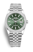 Rolex Datejust m126284rbr-0043 Oystersteel and White gold Diamonds