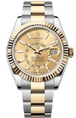 Rolex Sky-Dweller 336933-0001 42 mm Steel and Yellow Gold