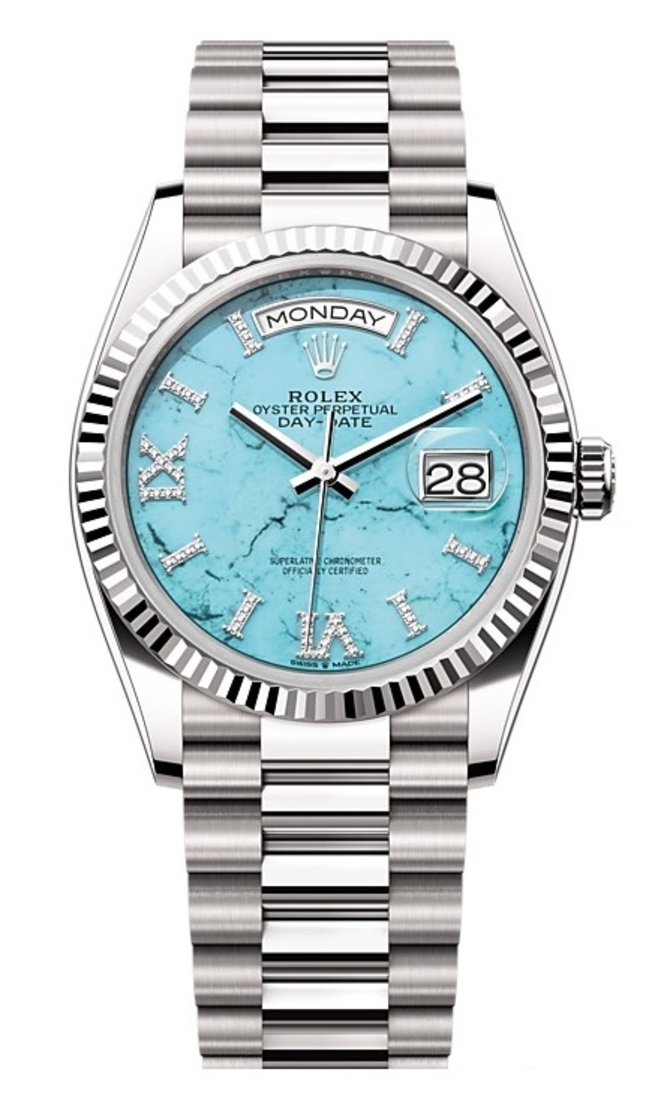 Rolex 128239-0044 Day-Date 36 mm White Gold