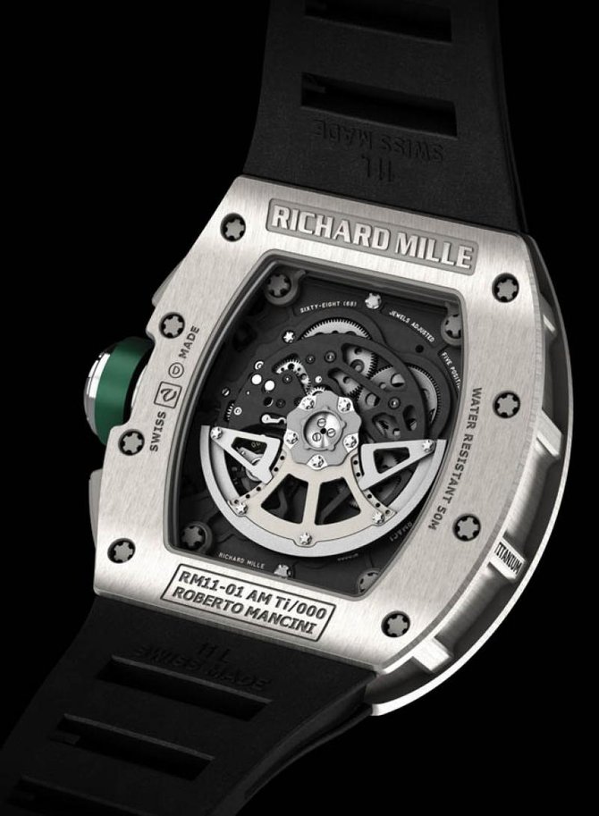 Richard Mille RM 11-01 Automatic Flyback Chronograph - Roberto Mancini  RM Titanium - фото 5