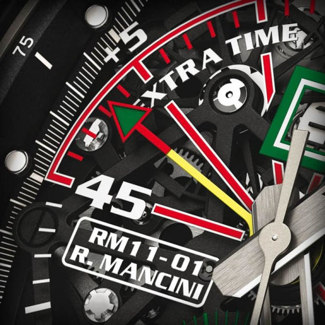 Richard Mille RM 11-01 Automatic Flyback Chronograph - Roberto Mancini  RM Titanium - фото 4