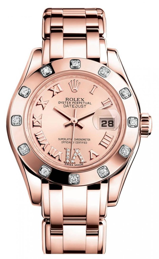 Rolex 80315 Pink Datejust Ladies Pearlmaster & Special Edition 26mm Everose Gold - фото 1