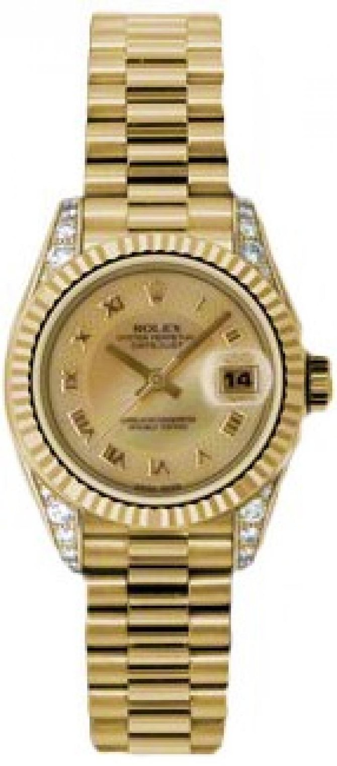 Rolex 179238 chmdrp Datejust Ladies 26mm Yellow Gold