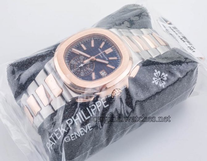 Patek Philippe 5980/1AR-001 Nautilus Stainless Steel and Rose Gold - фото 9