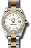 Rolex Datejust Ladies 179383 wdo 26mm Steel and Yellow Gold