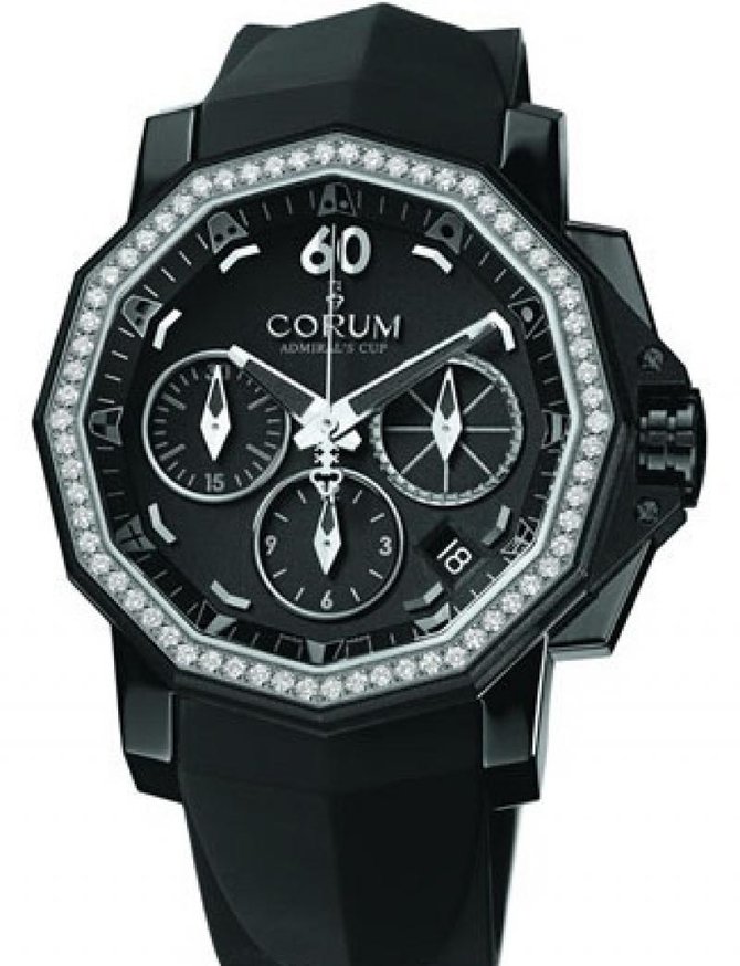 Corum 984.970.97/F371 AN32 Admirals Cup Challenger Admiral`s Cup Challenger 40 Chrono Diamonds - фото 1