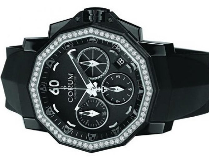 Corum 984.970.97/F371 AN32 Admirals Cup Challenger Admiral`s Cup Challenger 40 Chrono Diamonds - фото 3