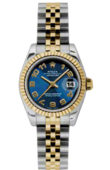 Rolex Datejust Ladies 179173 blcaj 26mm Steel and Yellow Gold