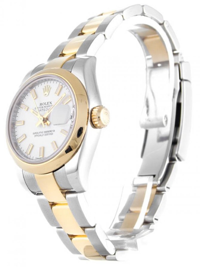Rolex 179163 White Datejust Ladies 26mm Steel and Yellow Gold - фото 5
