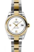 Rolex Datejust Ladies 179163 wado 26mm Steel and Yellow Gold