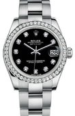 Rolex Datejust 178384 bkdo Datejust 31mm Steel and White Gold