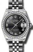 Rolex Datejust 178384 bksbrj 31mm Steel and White Gold