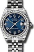 Rolex Datejust 178384 blcaj 31mm Steel and White Gold