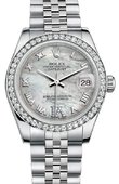 Rolex Datejust 178384 mdrj 31mm Steel and White Gold