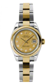 Rolex Datejust Ladies 179163 chgdmdo 26mm Steel and Yellow Gold