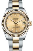 Rolex Часы Rolex Datejust 178273 chio 31mm Steel and Yellow Gold