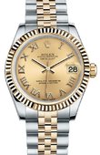 Rolex Datejust 178273 chrj 31mm Steel and Yellow Gold