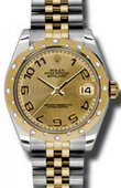 Rolex Datejust 178343 chcaj 31mm Steel and Yellow Gold