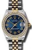 Rolex Datejust 178383 blcaj 31mm Steel and Yellow Gold