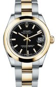 Rolex Datejust 178243 bkio 31mm Steel and Yellow Gold