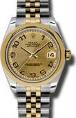 Rolex Datejust 178243 chcaj 31mm Steel and Yellow Gold