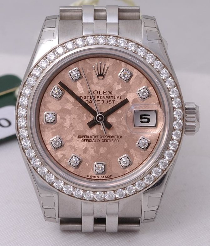 Rolex 179384 Gold Cristals Pink Datejust Ladies 26mm Steel and White Gold - фото 2