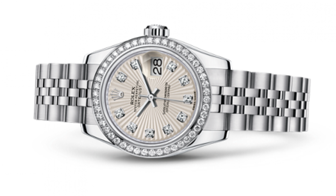 Rolex 179384 Ivory Datejust Ladies 26mm Steel and White Gold - фото 2