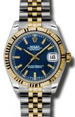 Rolex Datejust 178273 blij 31mm Steel and Yellow Gold