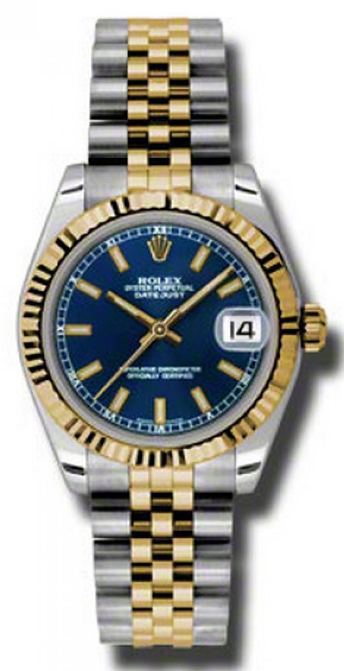 Rolex 178273 blij Datejust 31mm Steel and Yellow Gold - фото 1