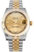 Rolex Часы Rolex Datejust 17-82-73-Champagne 31mm Steel and Yellow Gold