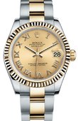Rolex Datejust 178273 chro 31mm Steel and Yellow Gold