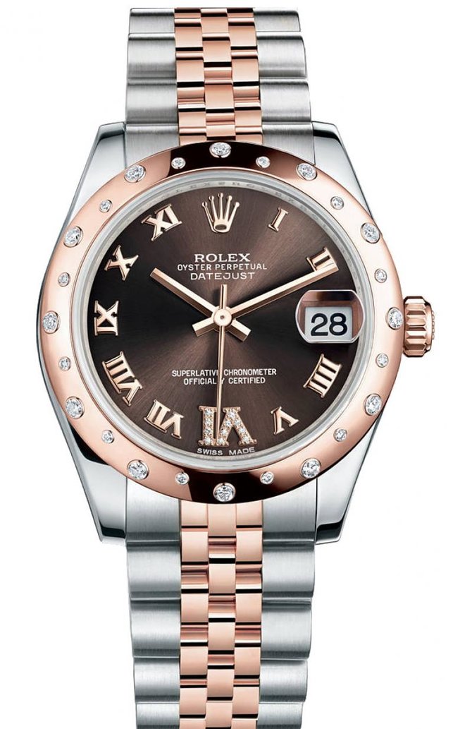 Rolex 178341 Chocolate Jubilee Datejust Ladies 31mm Steel and Gold Everose - фото 1