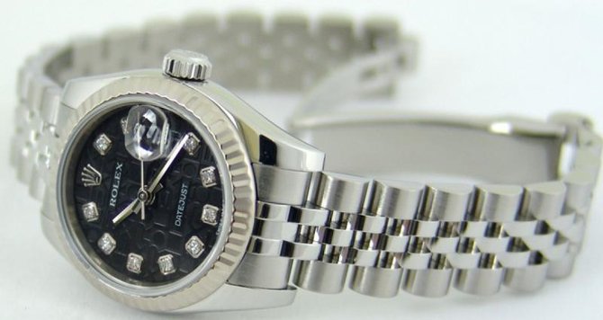 Rolex 179174 Black Jubilee D Datejust Ladies 26mm Steel and White Gold - фото 4