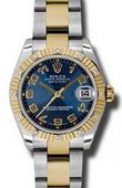 Rolex Datejust 178313 blcao 31mm Steel and Yellow Gold