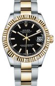 Rolex Datejust 178313 bkio 31mm Steel and Yellow Gold