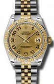 Rolex Datejust 178313 chcaj 31mm Steel and Yellow Gold