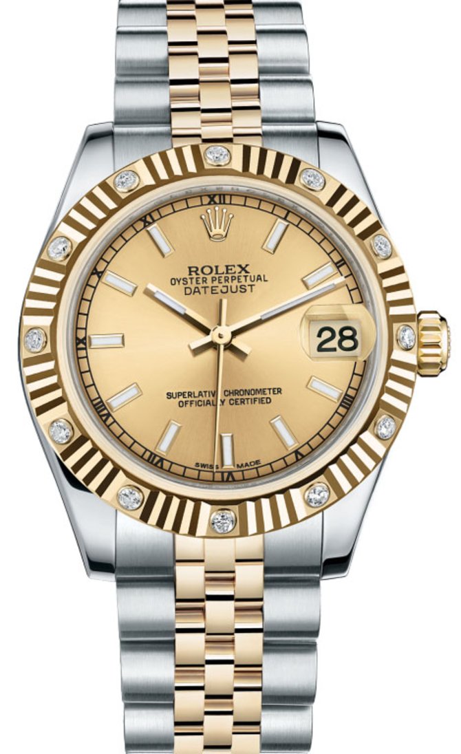 Rolex 178313 chij Datejust 31mm Steel and Yellow Gold
